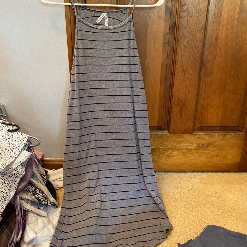 Mudd Grey/ Black striped dress